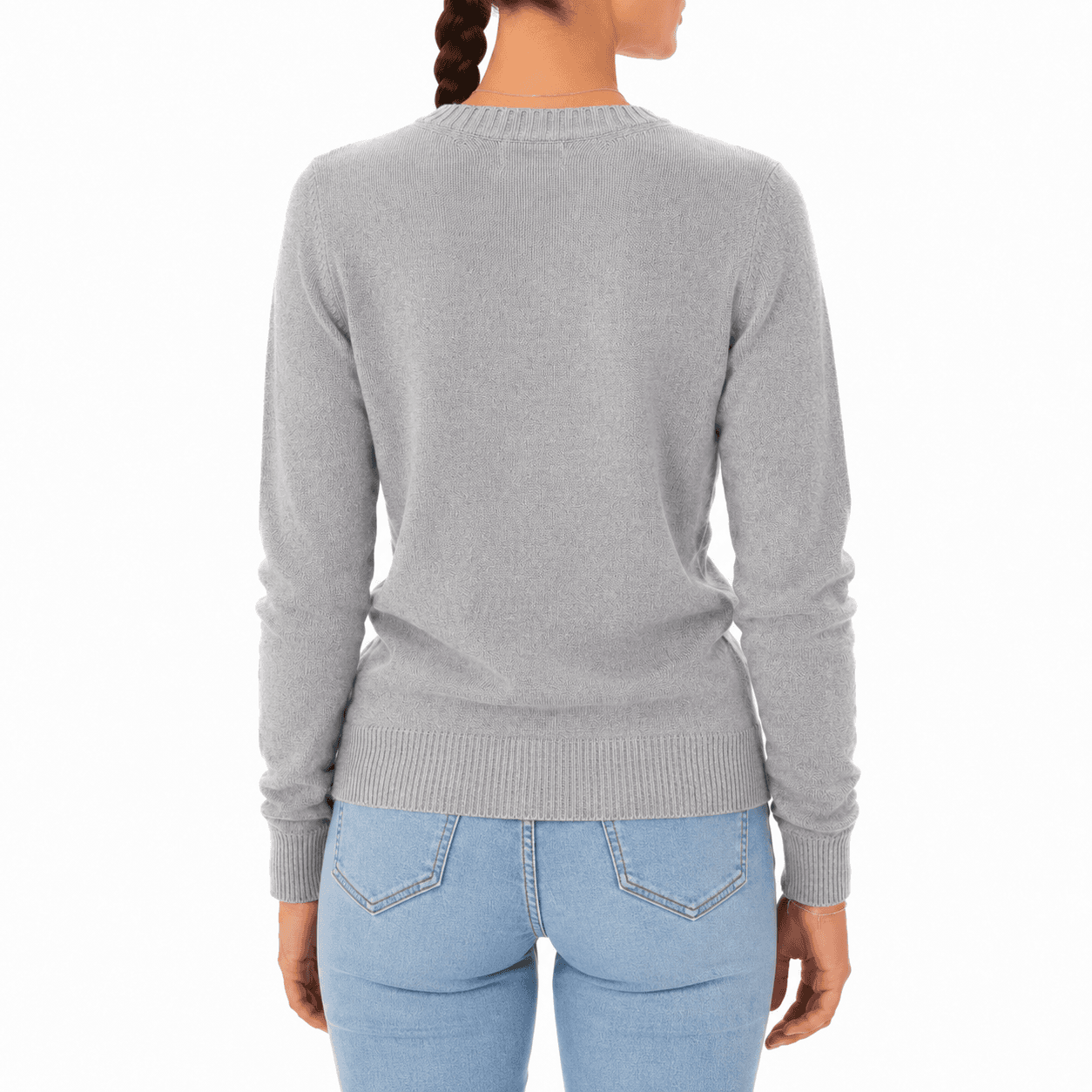 Maglia cashmere girocollo