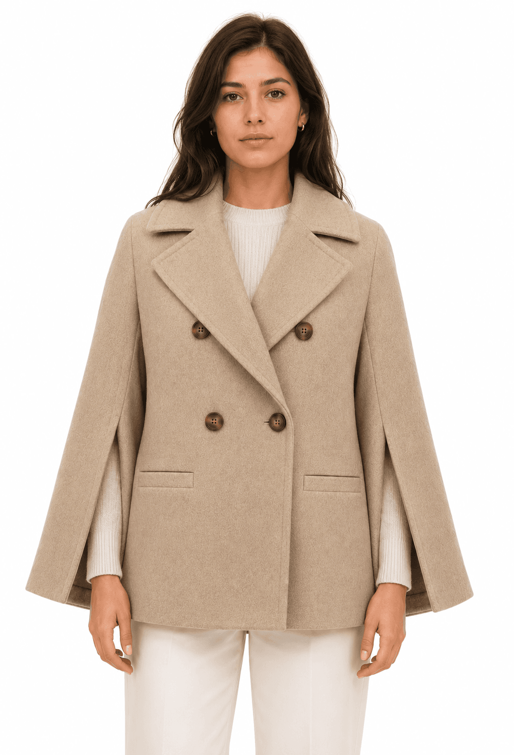 Peacoat doppiopetto taglio kimono