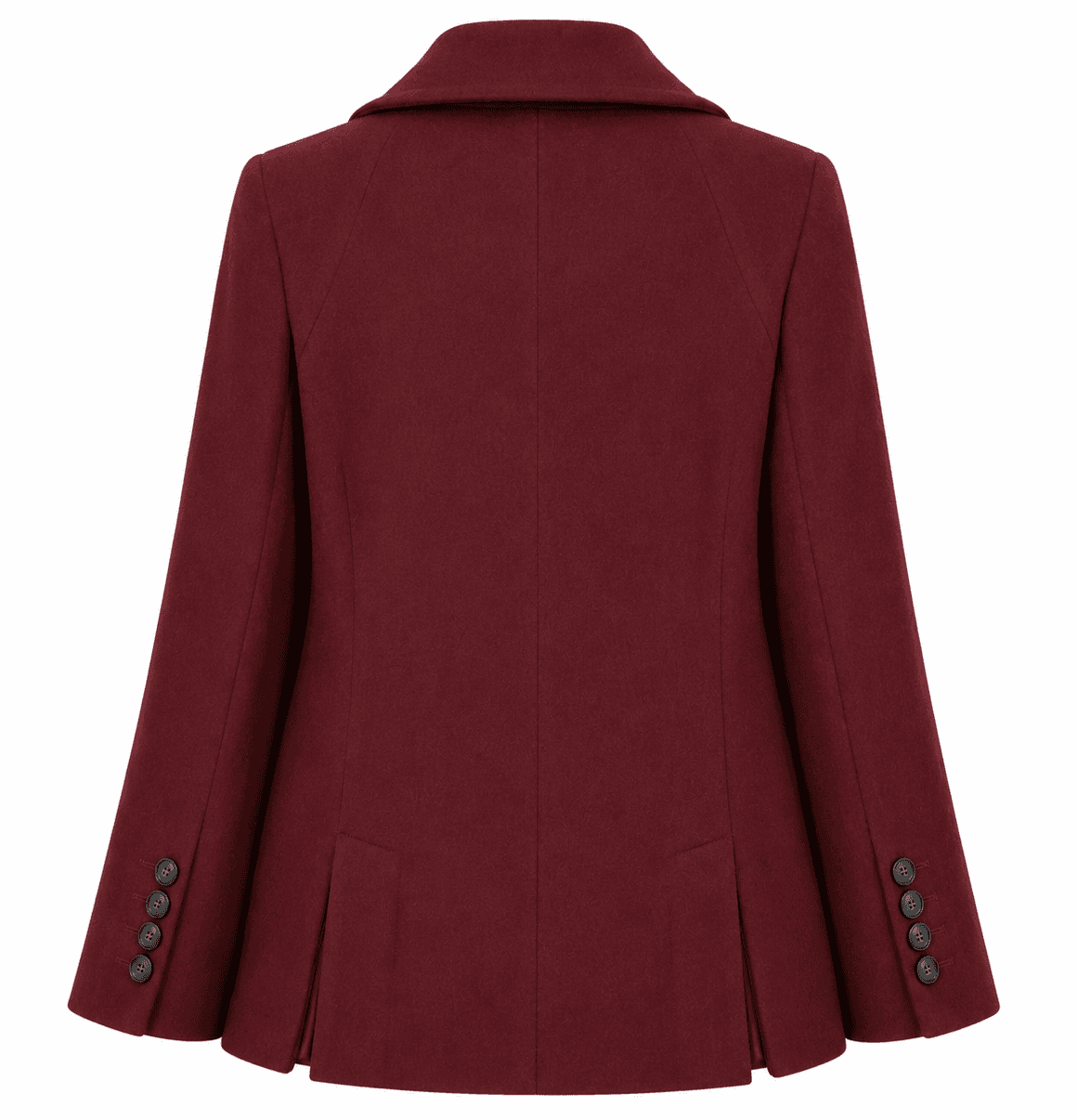 Cappotto corto doppiopetto burgundy