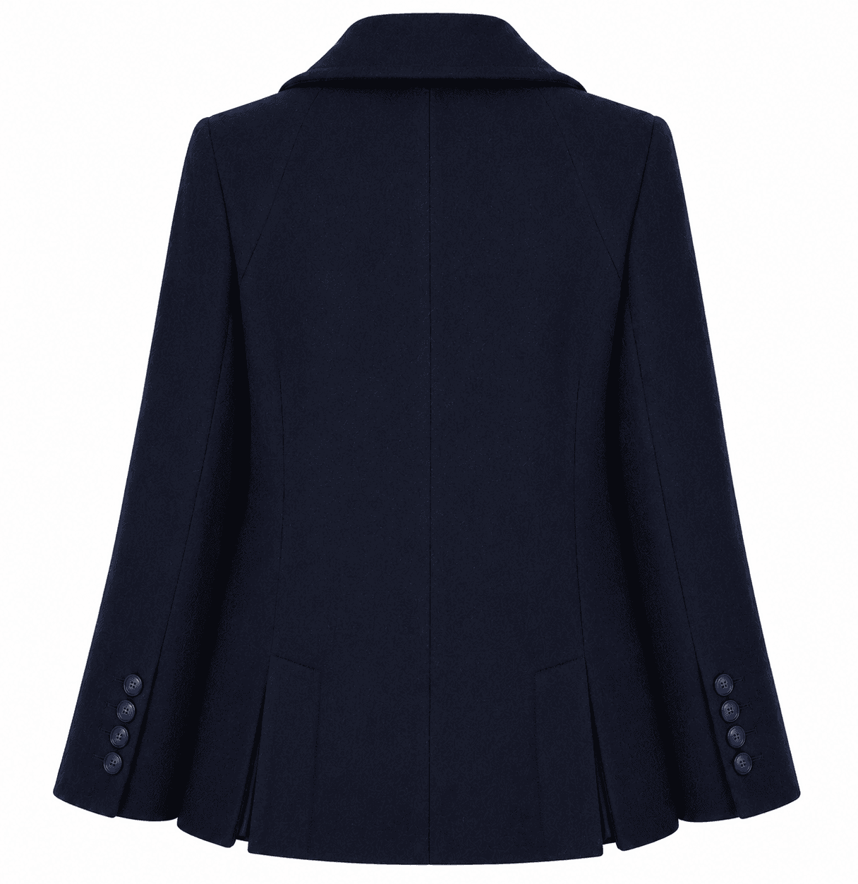 Cappotto corto doppiopetto blu