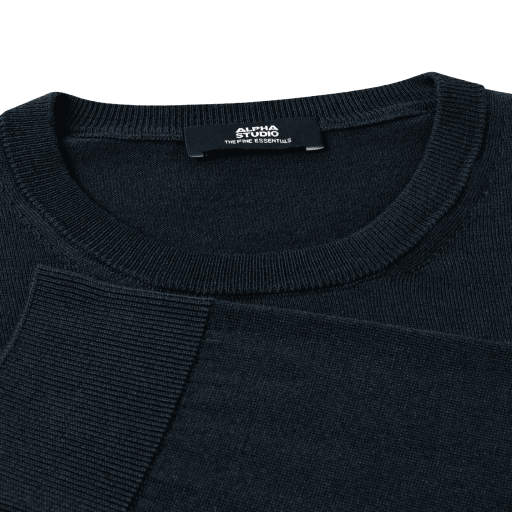 Maglia girocollo seta e cashmere