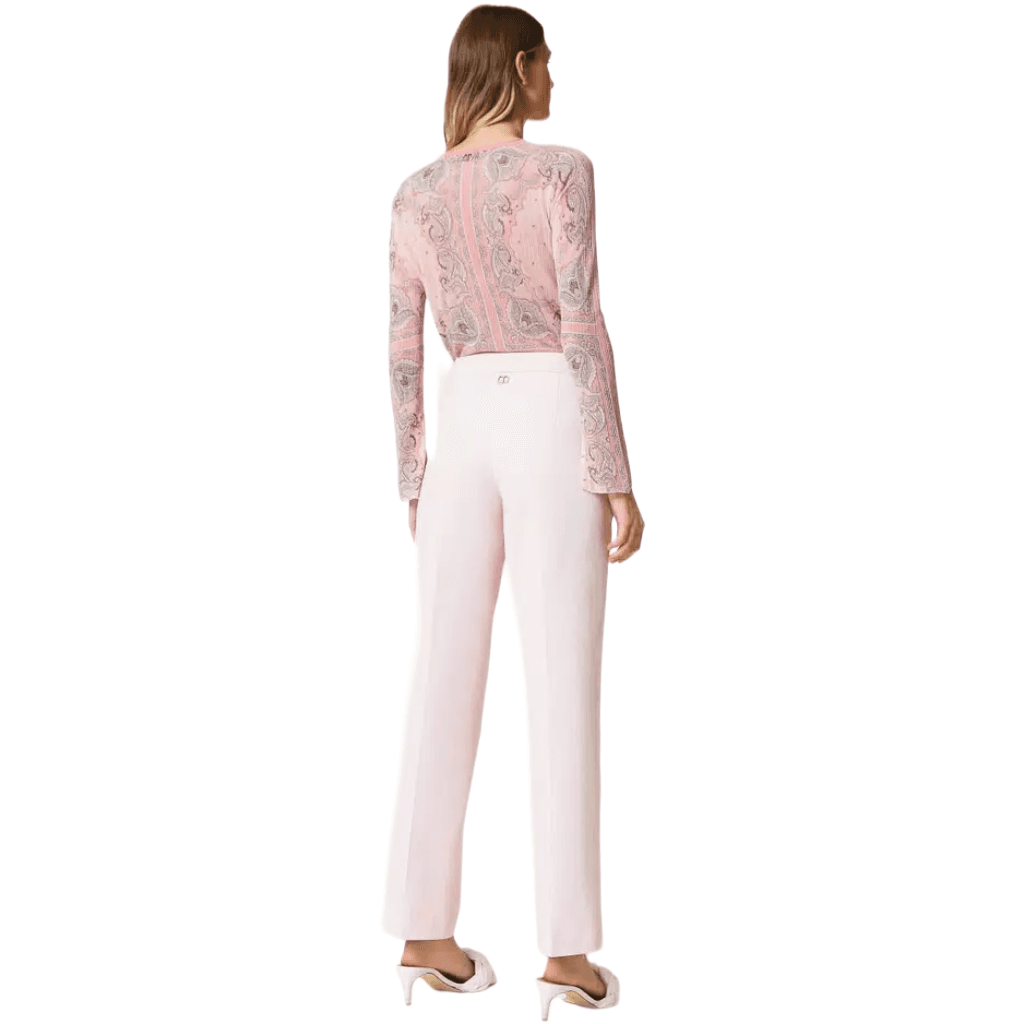 Pantalone maschile rosa gesso