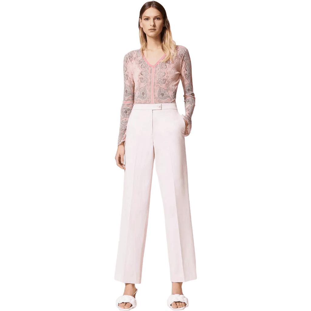 Pantalone maschile rosa gesso