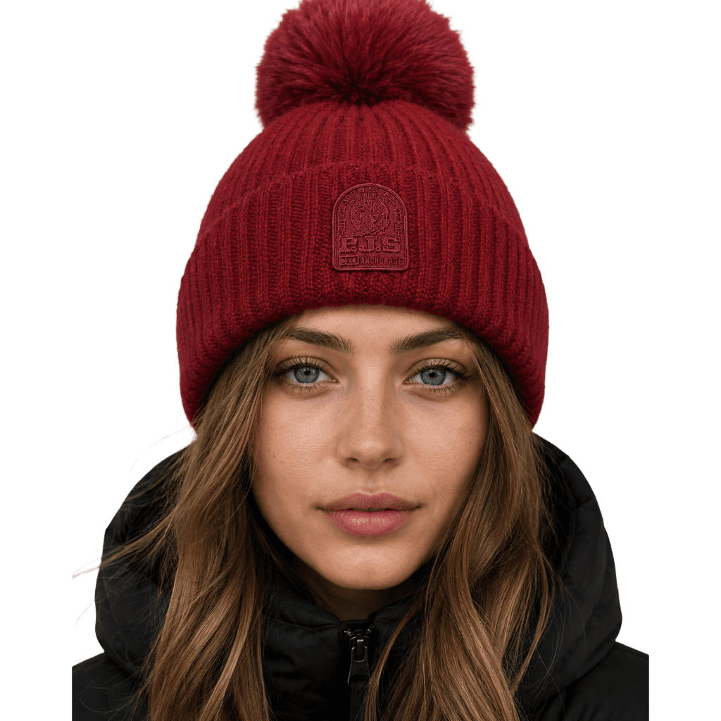 Berretto alpaca pom pom