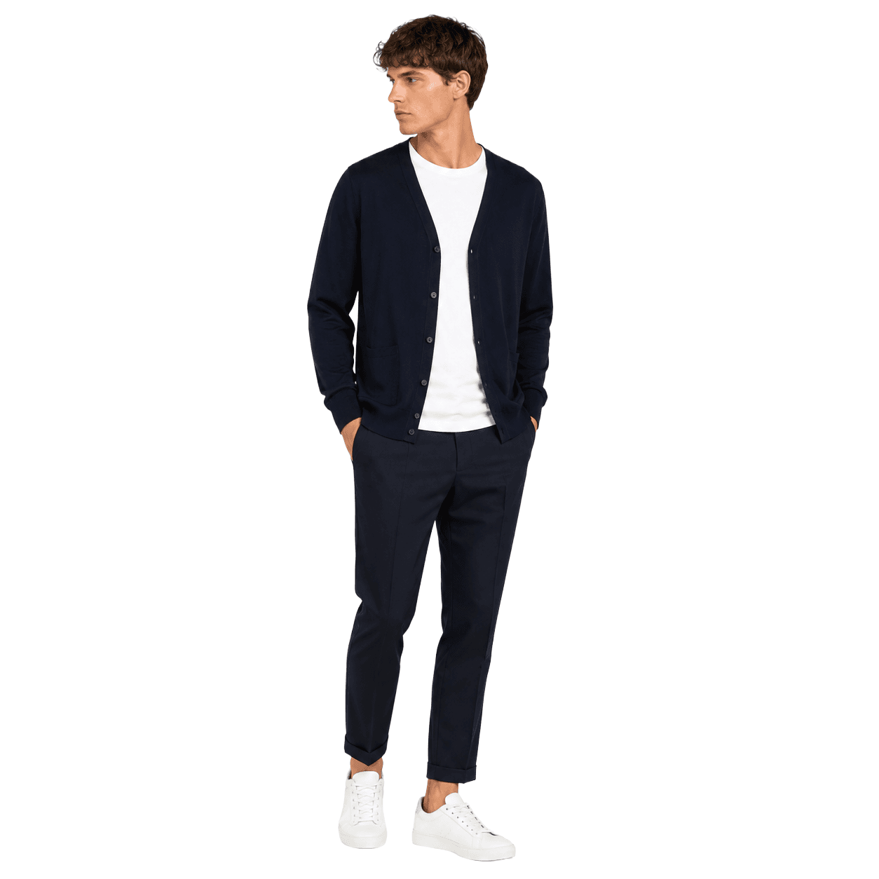 Cardigan ultrafino