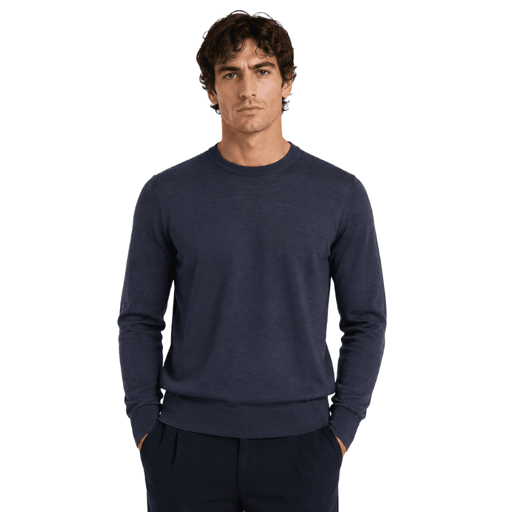 Maglia girocollo m/l merinos