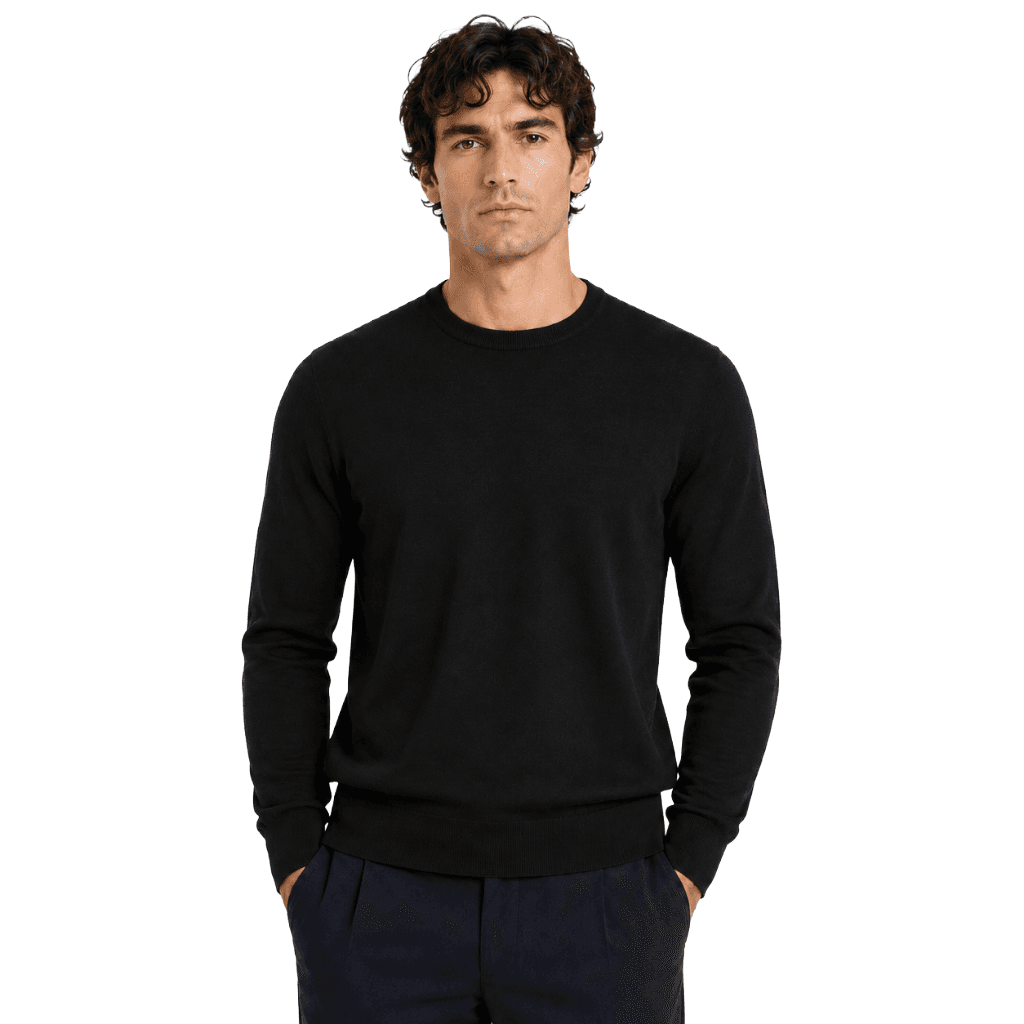 Maglia girocollo m/l merinos