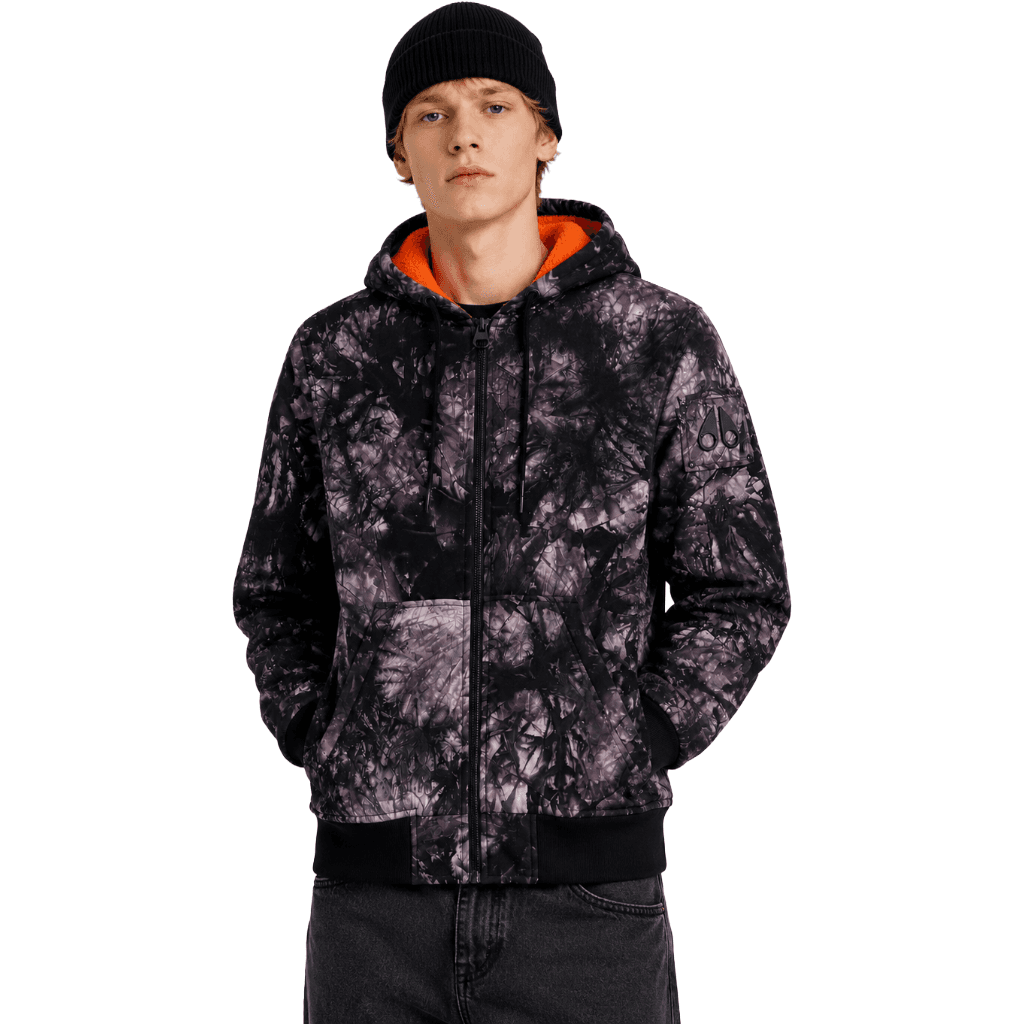Piumino zip up hoo tie dye