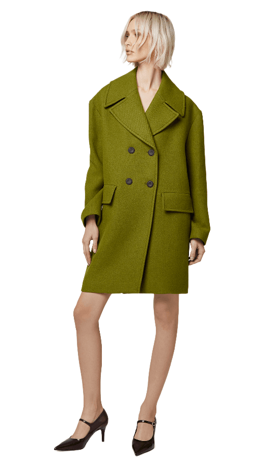 Cappotto doppiopetto corto lana