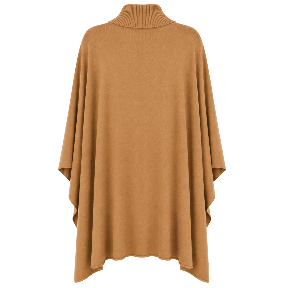 Lupetto zip poncho total look