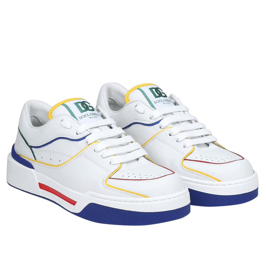 Sneakers basse vit. nappato