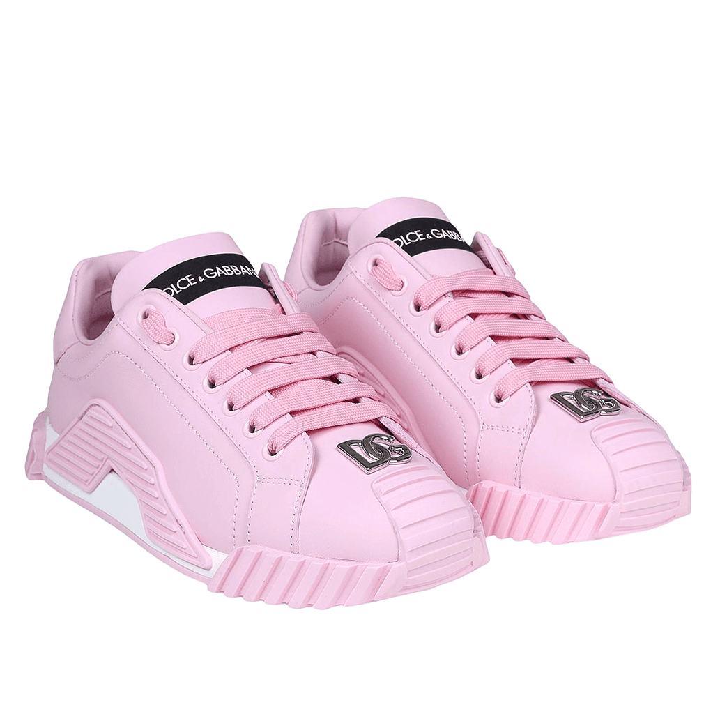 Sneakers vitello nappato rosa